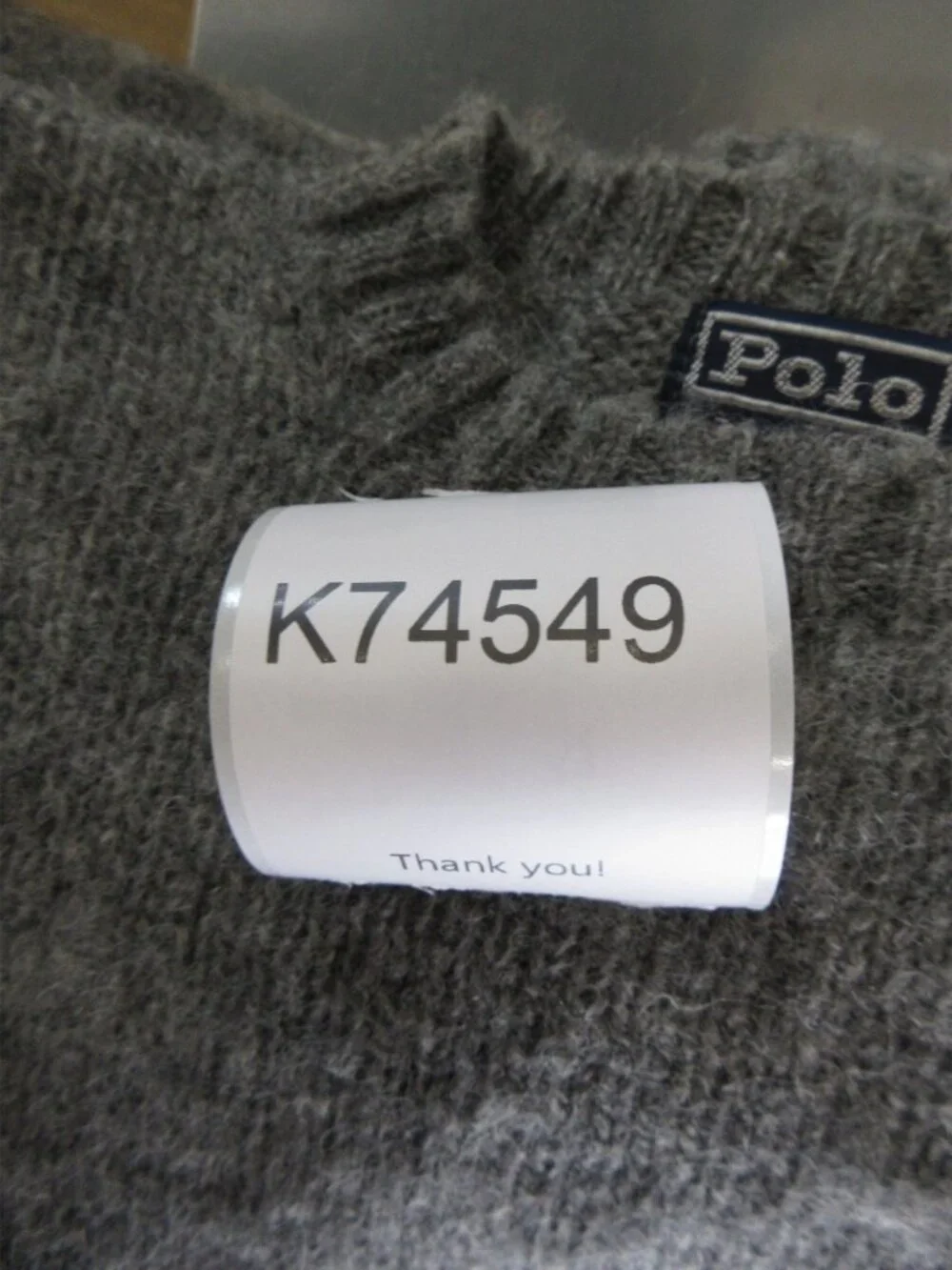 VGT Polo Ralph Lauren Sweater 44 Wool Fuzzy Knit Pullover Pony Large